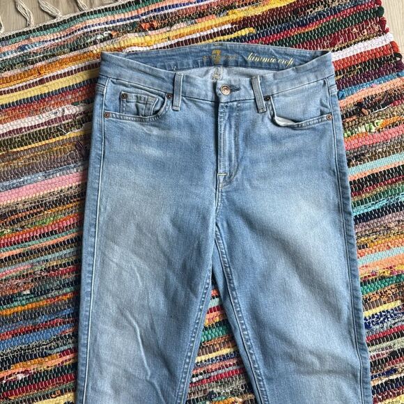 7 for all mankind Skinny Ankle cropped Jeans Size 29 - Picture 4 of 9